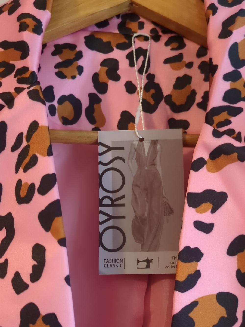 Pink Leopard Print Jacket by OYROSY XL - Picture 5 of 8